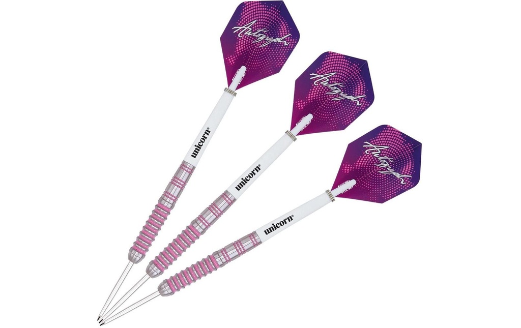 Unicorn Fléchettes Autographe 28g Rose, 3 pièces