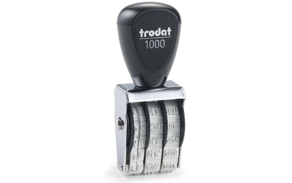 Trodat Tampons dateurs et de mots 1000 D 3 x 18 mm, allemand