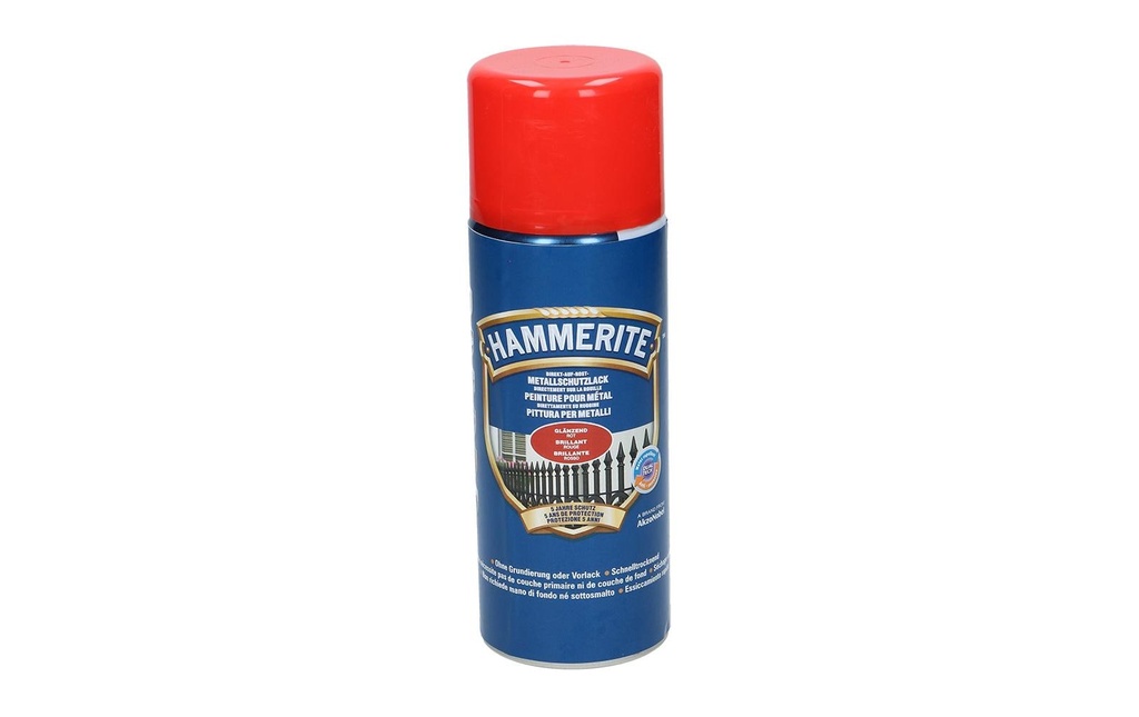 Hammerite Vernis de protection pour métal HG Rouge, 400 ml