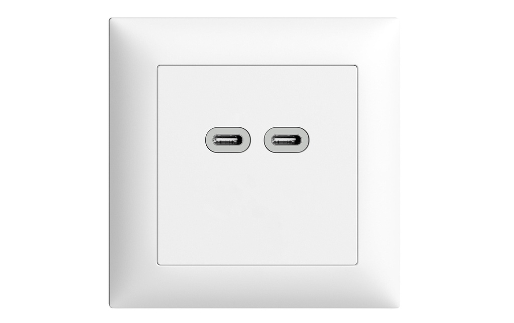 Feller EDIZIOdue Prise de chargement USB 2x USB C, 18 W, UP