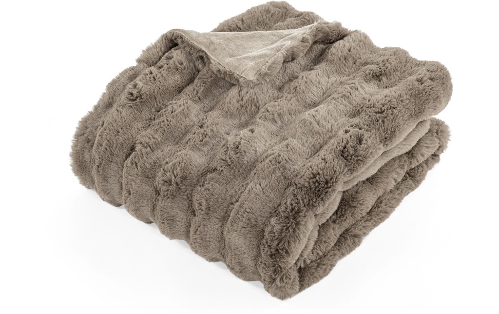 Tiseco Couverture Bubble Rabbit Stripe 130 x 180 cm, Taupe
