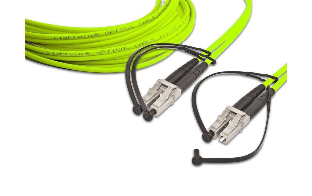 Lightwin Câble patch à fibre optique Multimode LC – LC, OM5, Duplex, 10 m