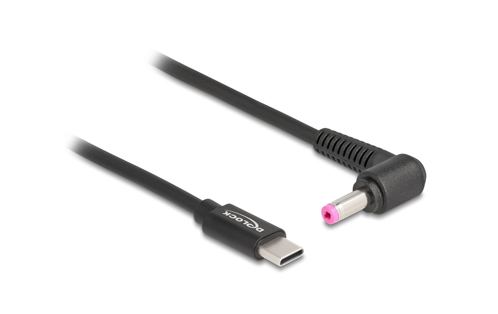 Delock Câble de chargement USB-C vers HP 4.8 x 1.7 mm mâle 1.5 m