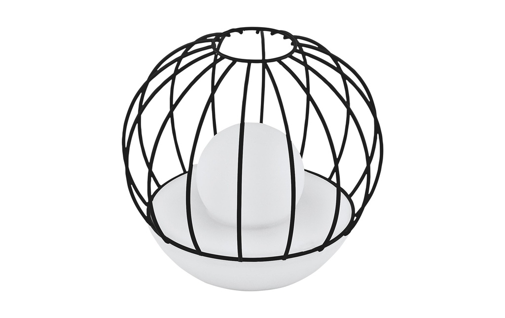 EGLO Leuchten Éclairage de jardin Solar RGB, Blanc/Noir