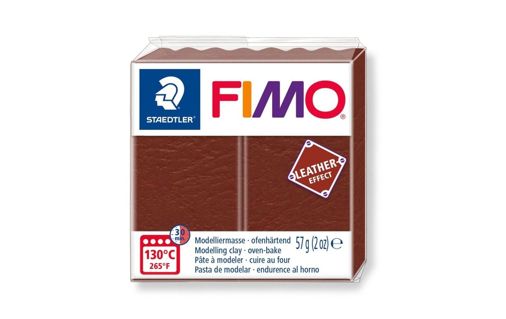 Fimo Matière à modeler leather-effect Noix