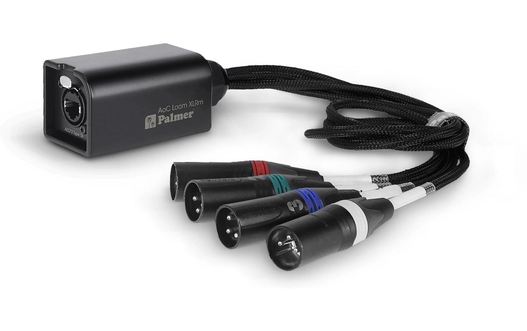 Palmer Adaptateur audio AoC Loom XLRm RJ45 - XLR 3 pôles, mâle
