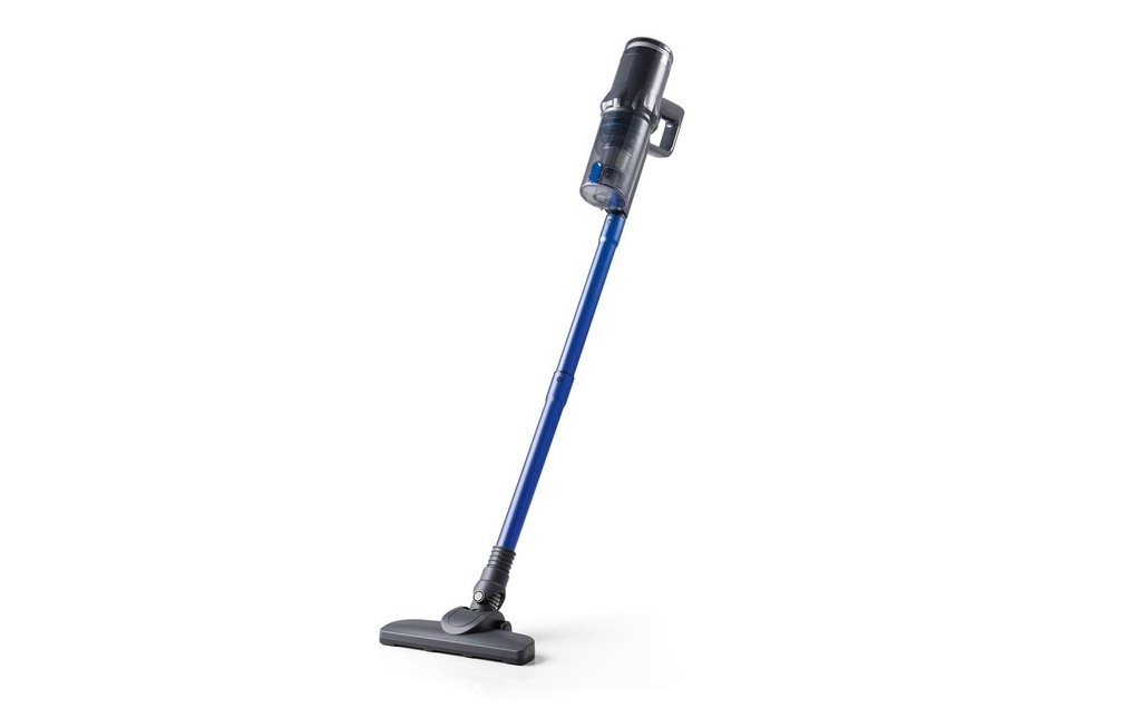 CLEANmaxx Aspirateur à main/manche sans fil Cyclone, Bleu/Gris