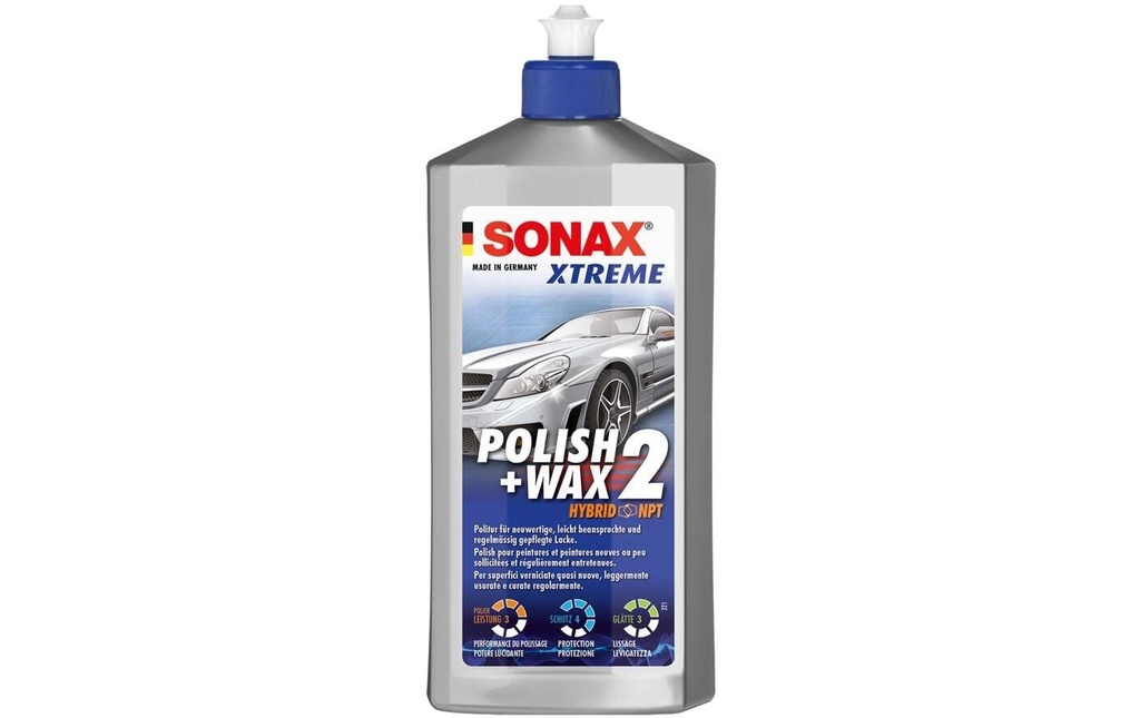 Sonax XTREME Polish+Wax2 Hybrid NPT Polish pour voiture, 500 ml