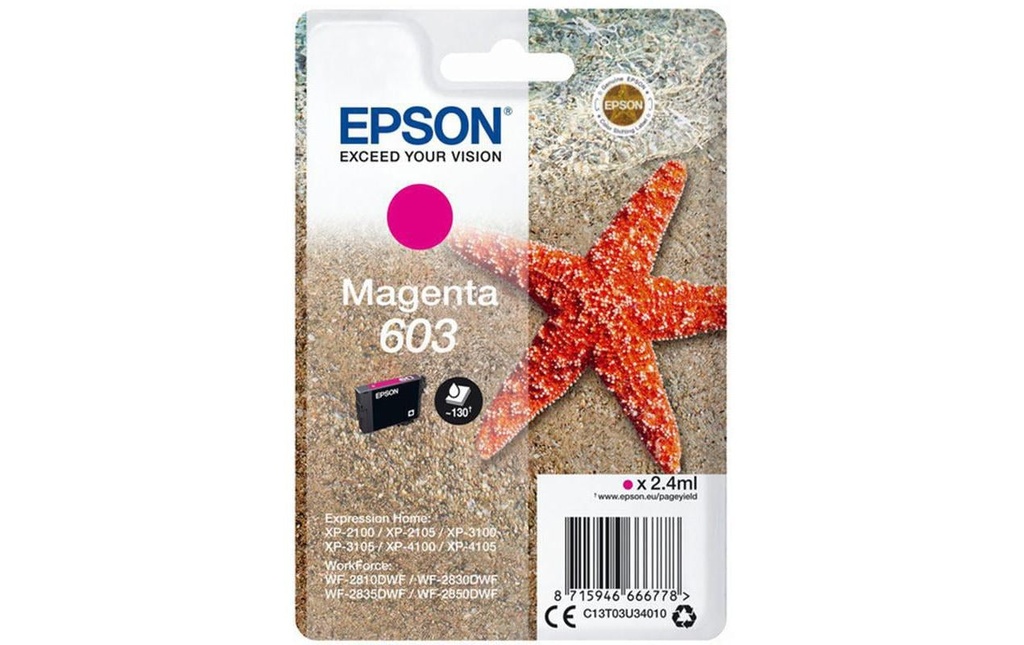 Epson Encre 603 / C13T03U34010 Magenta