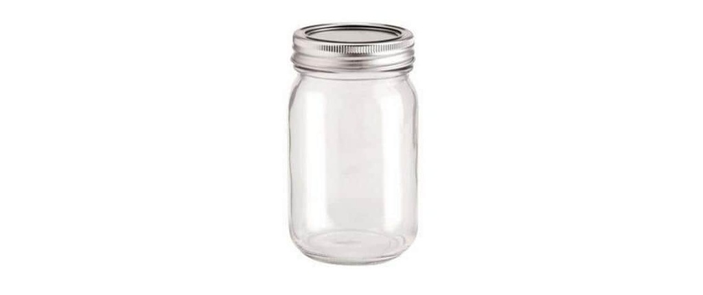 Glorex Verre avec couvercle Lili Rose 420 ml