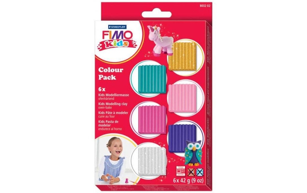 FIMO FIMOkids emb.matériel girlie (6 pces)