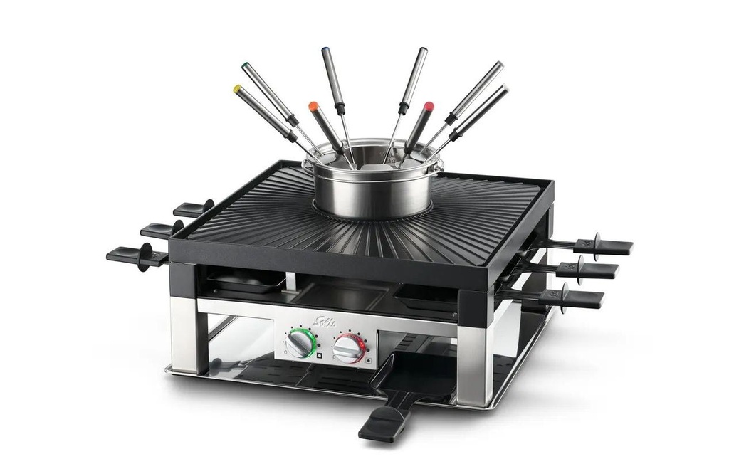 Solis Combinaison pour raclette Combi-Grill 3 en 1