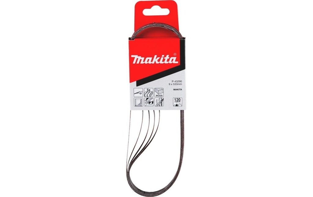 Makita Bande abrasive Universal 9 x 533 mm K 120