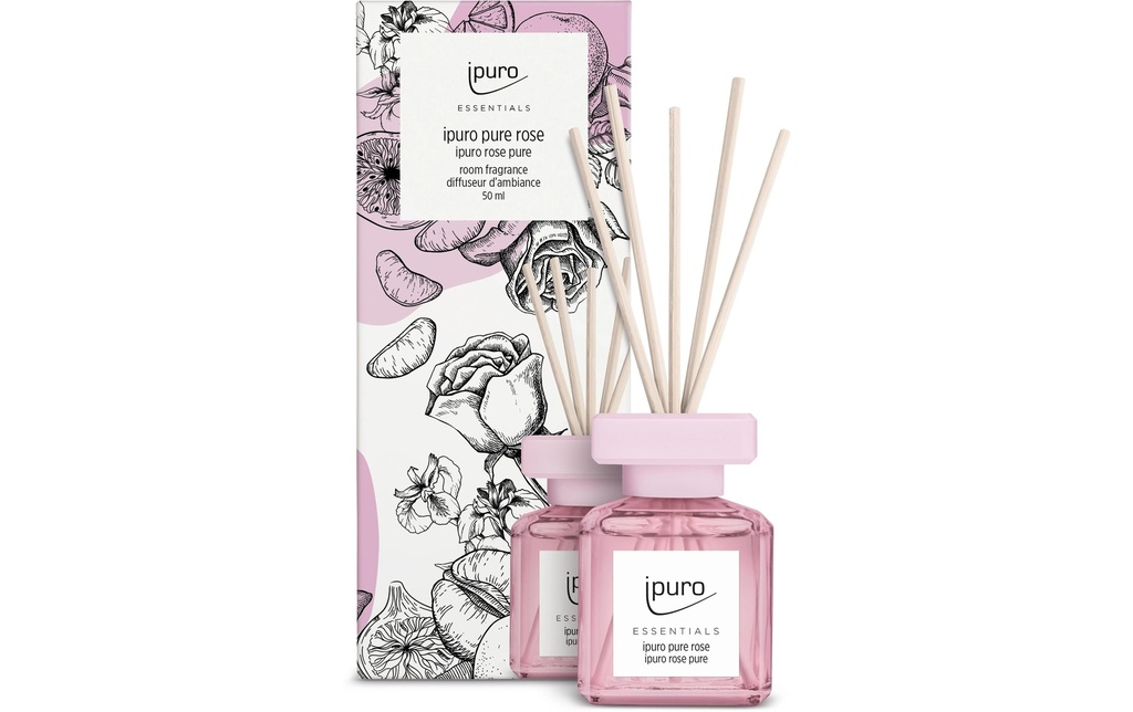 ipuro Bâtonnets parfumés Pure rose 50 ml