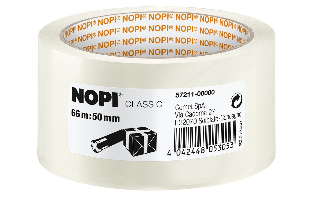 tesa Ruban demballage Nopi Classic 50 mm x 66 m, Transparent