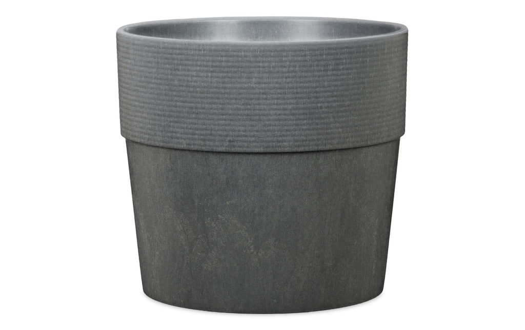 scheurich Pot de fleur Groove 15,4 cm, Anthracite