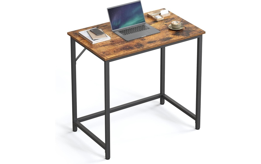 VASAGLE Table 80 x 50 x 76 cm, brun/noir