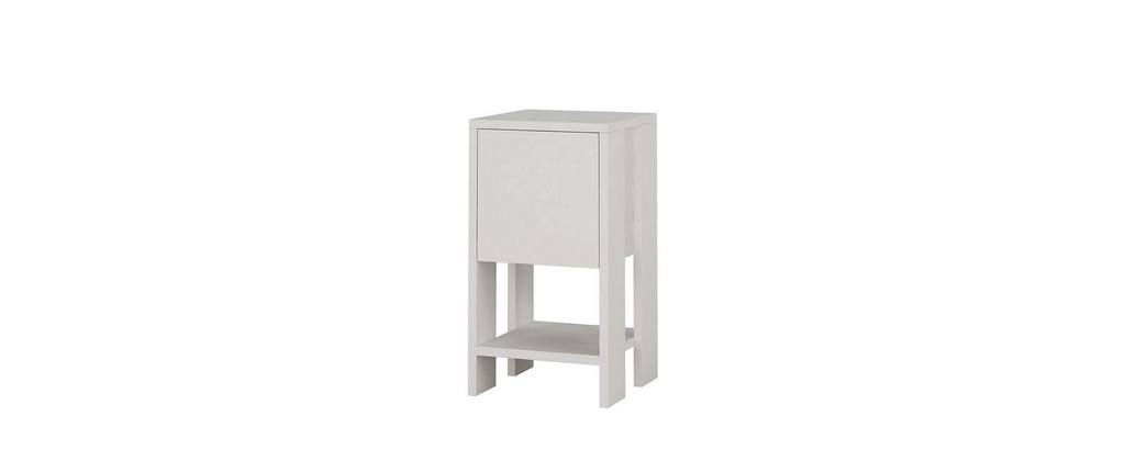 Woody Fashion Table de nuit Ema 30 x 55 x 30 cm, Blanc