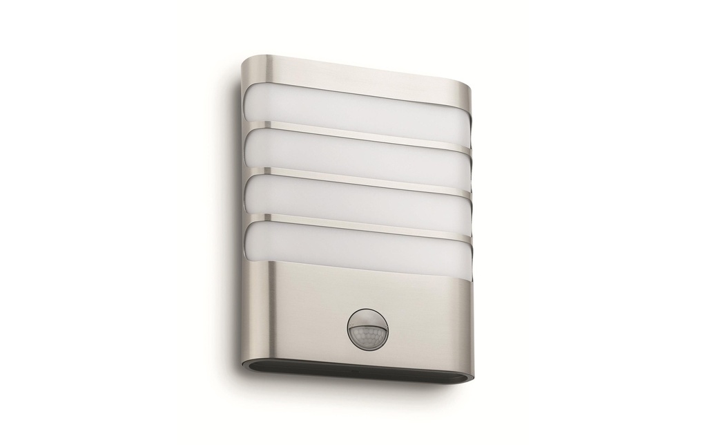 Philips myGarden Applique Raccoon, 400 lm, acier inoxydable + détecteur de présence