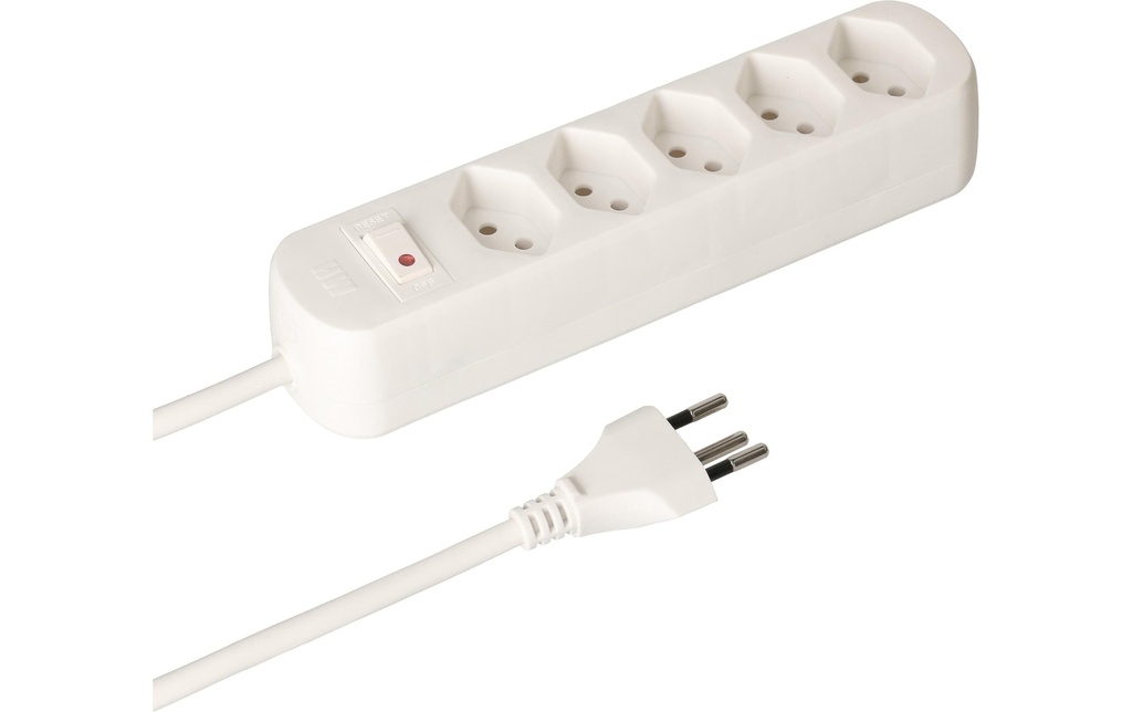 Max Hauri Bloc multiprises Basic-Line V2 5xT13, 5 mètres