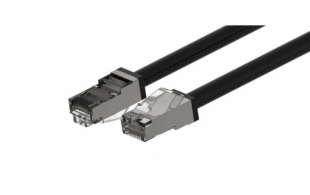 Wirewin Câble patch Outdoor Cat 6A, S/FTP, 5 m, Noir