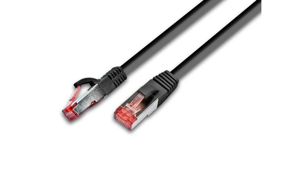 Wirewin Câble patch RJ-45 - RJ-45, Cat 6A, S/FTP, 10 m, Noir