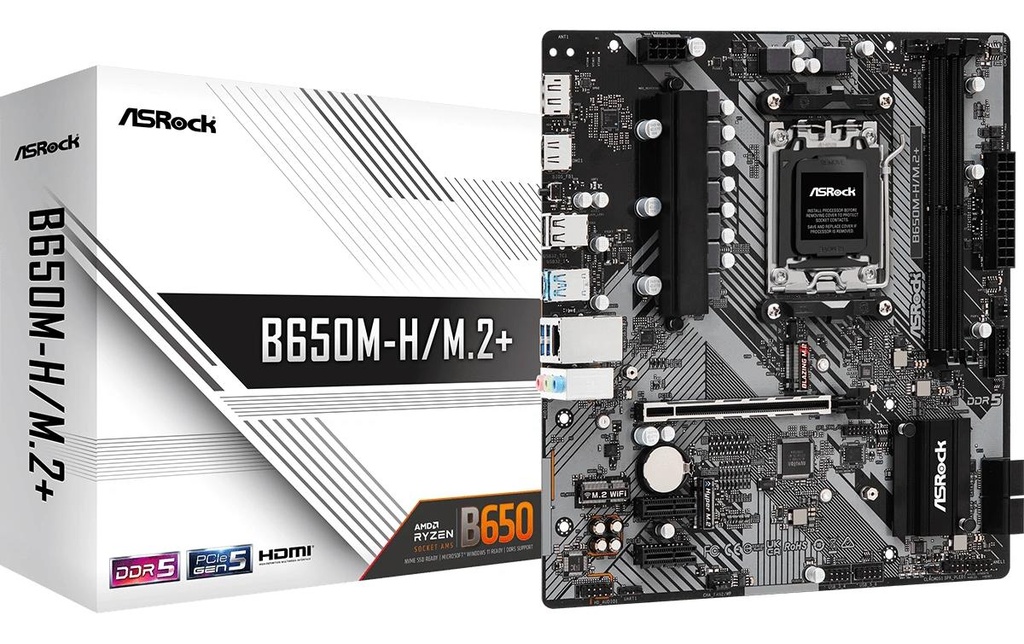ASRock Carte mère B650M-H/M.2+