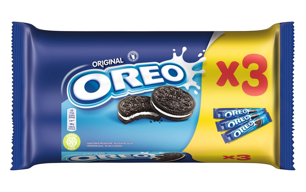 Oreo Petits gâteaux Oreo Original 3 x 154 g