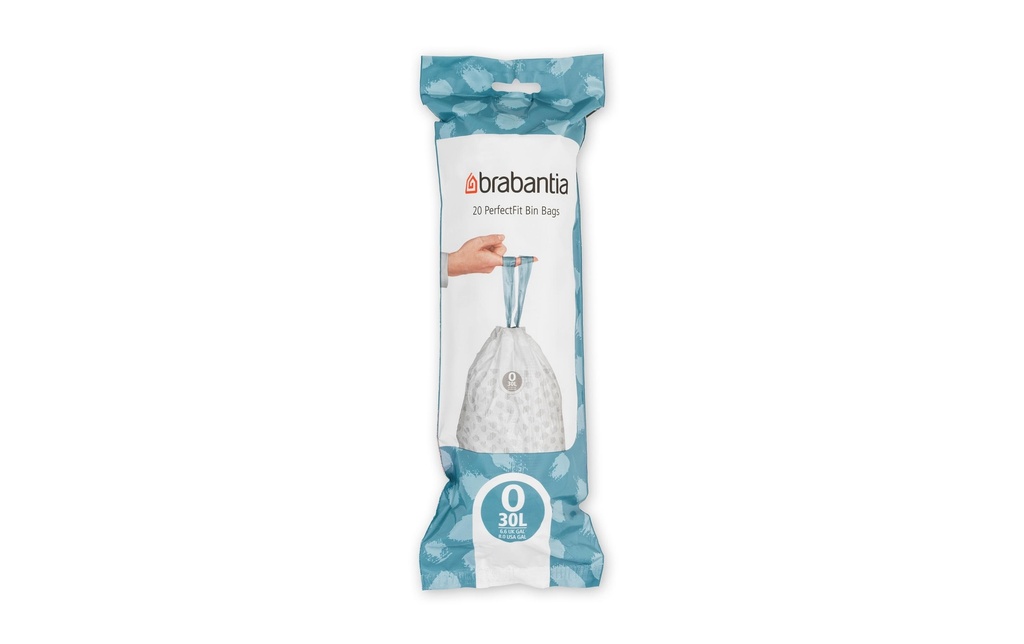 Brabantia Sac à ordures ménagères PerfectFit O 30 l, 20 Pièce/s
