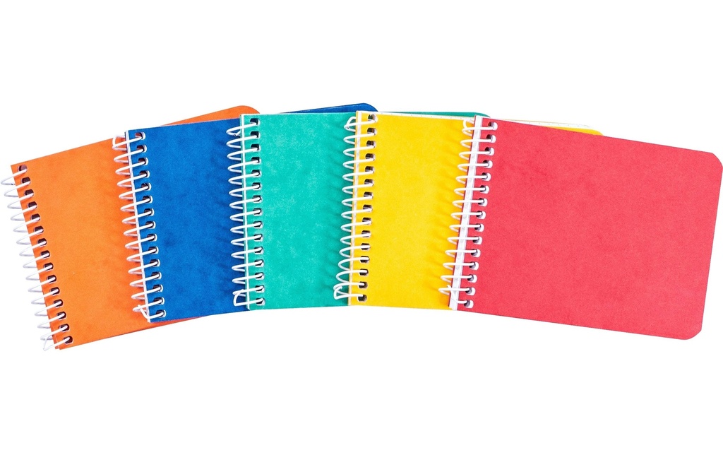 novooo. Bloc-notes A7, quadrillé 4 mm 70g assortis