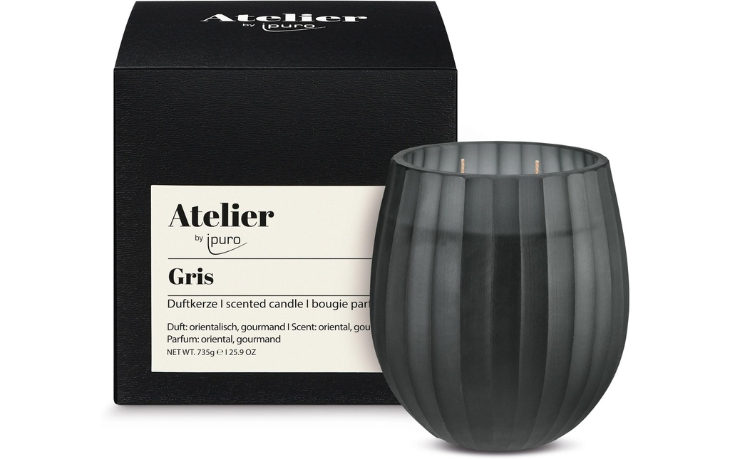 ipuro Bougie parfumée Gris, 735 g