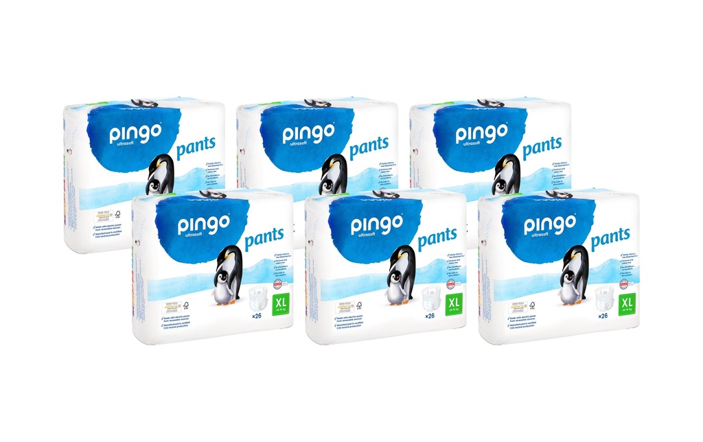Pingo Couches Taille des pantalons XL Boîte d'un mois