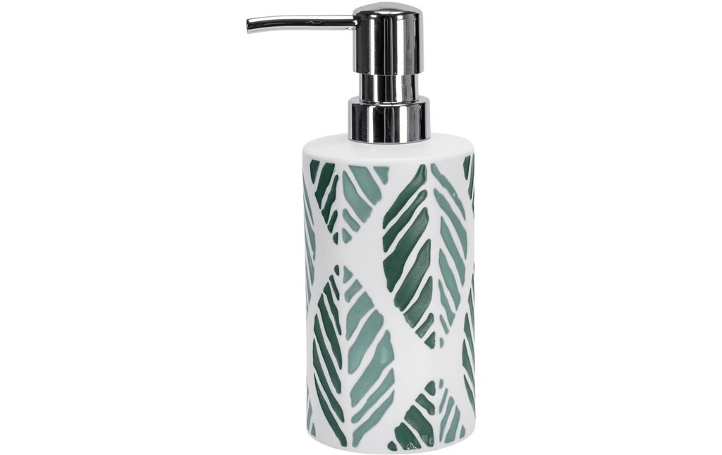 Kleine Wolke Distributeur de savon Leaf 300 ml, Vert/Blanc