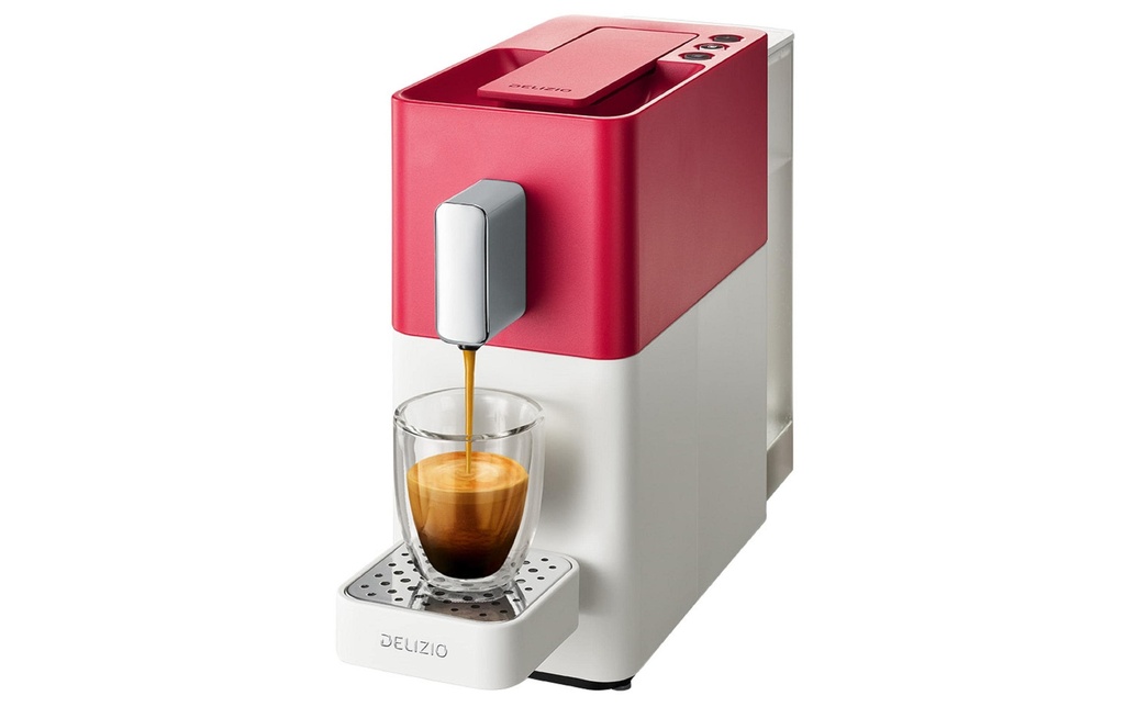 Delizio Cafetière à capsules Carina Heart Rouge/Blanc