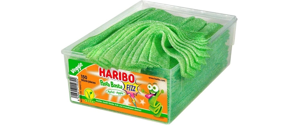 Haribo Pasta Basta Pomme Acidulée Boîte 1125 g