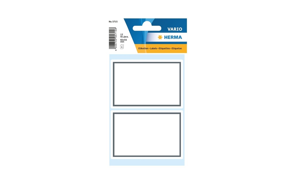 Herma Stickers Étiquettes scolaires 5.5 x 8.2 cm, 12 étiquettes