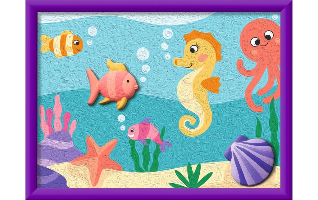 Ravensburger Peinture par numéros Hippocampe avec moulages en plâtre