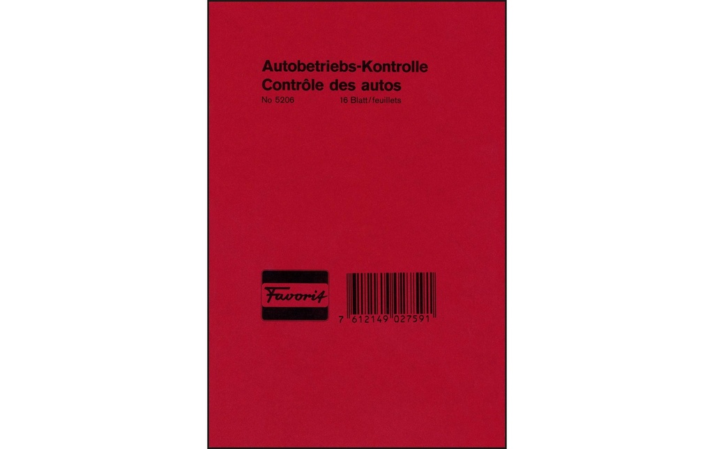 FAVORIT Contrôle frais voiture 12x18 (32 pces)