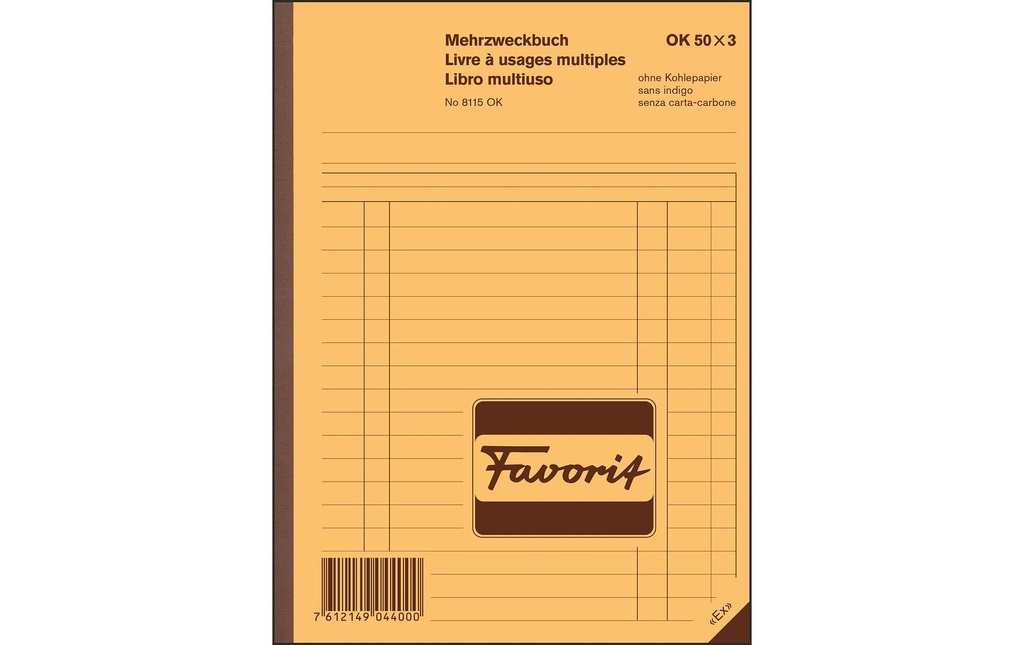 FAVORIT Livre usage multip. A5 50x3 OK (50 pces)