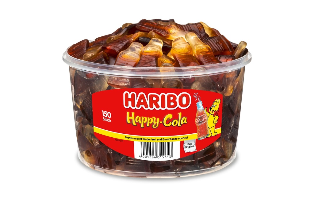 Haribo Bonbons gommeux Boîte Happy Cola 1200 g