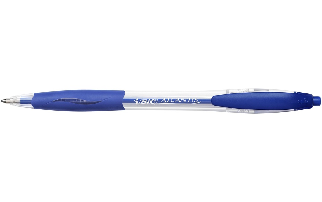 BIC Stylo bille Atlantis Classic 0,32 mm, Bleu, 12 pièces