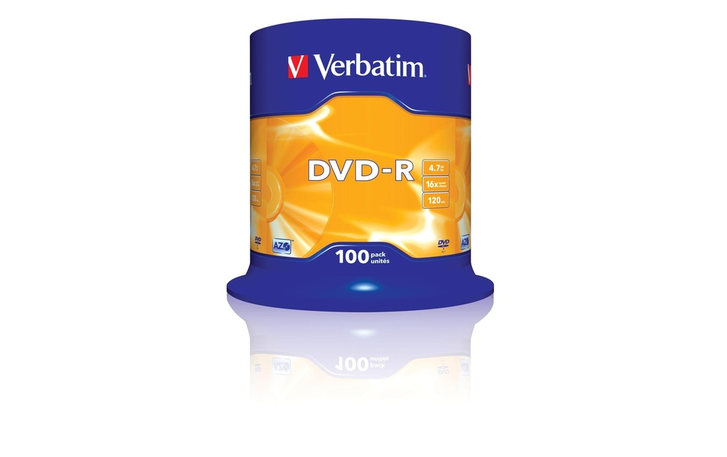 Verbatim DVD-R 4.7 GB, tour (100 Pièce/s)