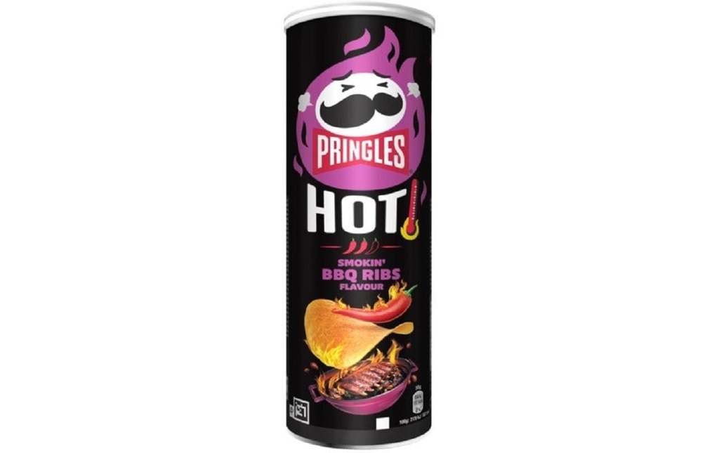 Pringles Int. Hot Smokin' BBQ Ribs (côtes de porc fumées) 160 g