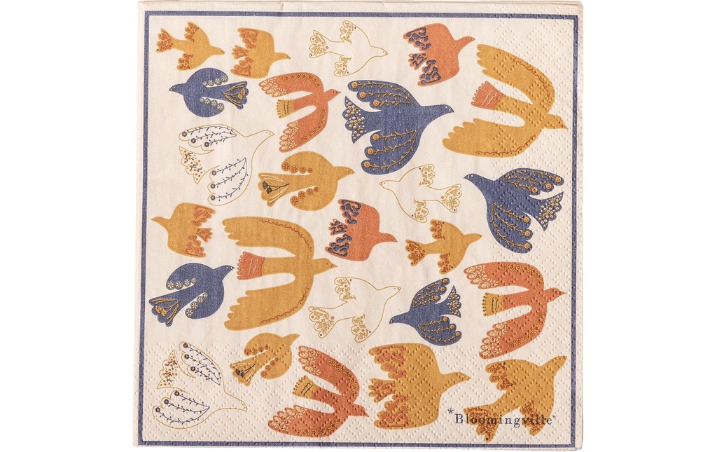 Bloomingville Serviettes en papier Anniversary 33 cm x 33 cm, 20 Pièce/s