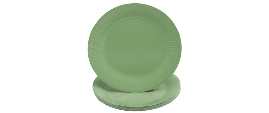 PRO nappe Assiettes jetables Olive 20 Pièce/s