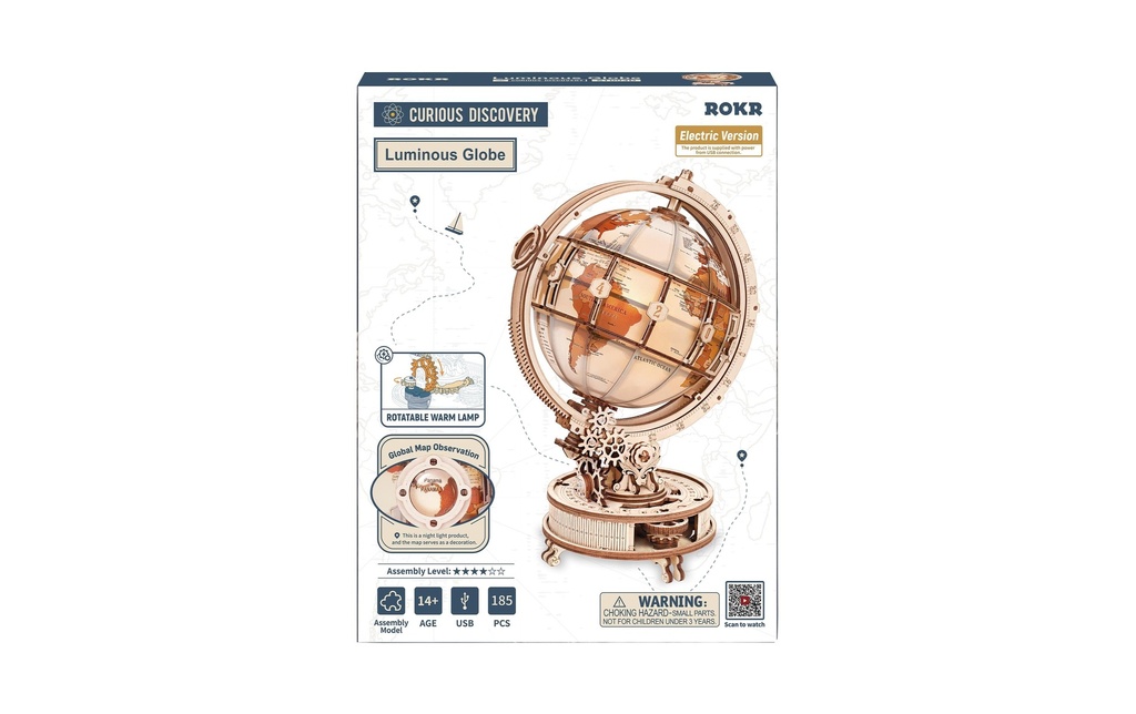 ROKR Kits de montage Globe lumineux Lasercut