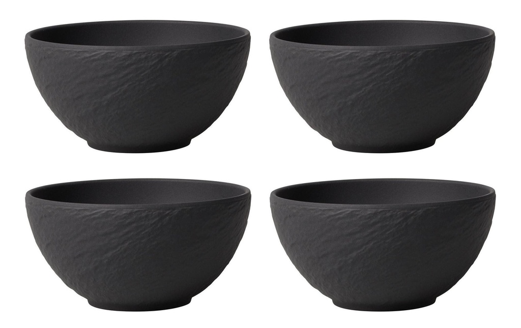 Villeroy & Boch Coupelle apéritif Manufacture Rock 14 cm, 4 Pièce/s, Noir