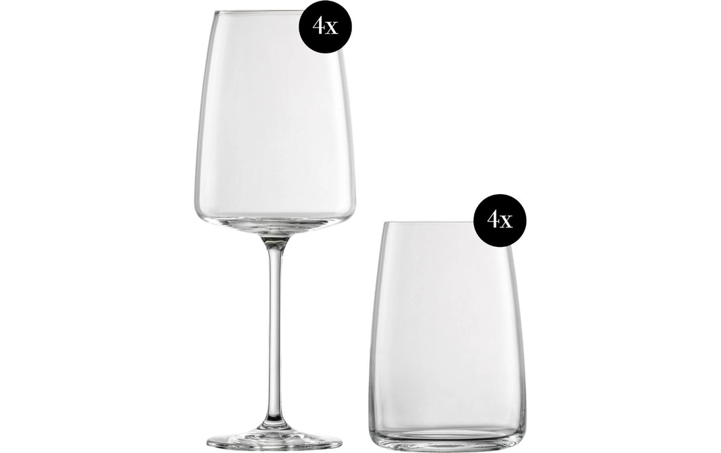 Schott Zwiesel Service de verres à vin All Senses 500 ml, 8 Pièce/s, Transparent