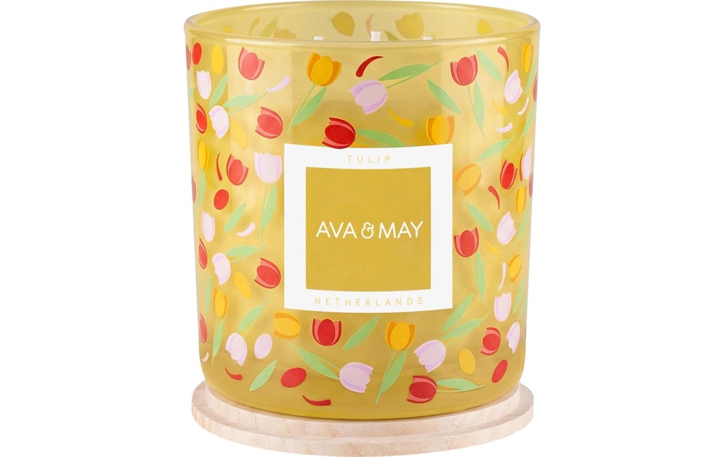AVA & MAY Bougie parfumée Tulipe 380g