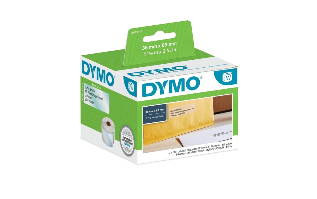 DYMO Dymo étiquet.-adres.gran.trans